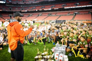 Under the Bright Lights, a Cleveland Browns Football Camp, on June 25, 2021 at FirstEnergy Stadium in Cleveland, Ohio.
